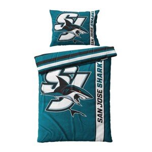 TipTrade Mikroplyšové povlečení NHL 140x200/70x90cm, San Jose Sharks