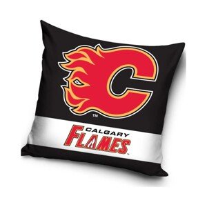 TipTrade Velurový Polštář NHL 40x40cm, Calgary Flames