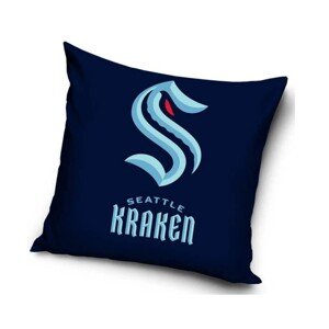 TipTrade Velurový Polštář NHL 40x40cm, Seattle Kraken