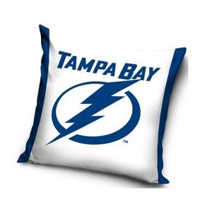 TipTrade Velurový Polštář NHL 40x40cm, Tampa Bay Lightning