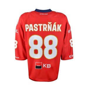 CCM Reprezentační dres CCM s reklamou červený Pastrňák, Senior, červená, XL