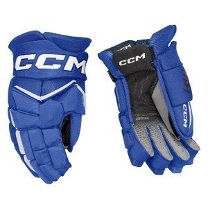 CCM Rukavice CCM Jetspeed FT8 JR, modrá-bílá, Junior, 10"