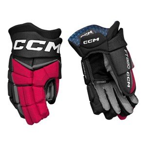CCM Rukavice CCM Jetspeed FT880 JR, černá-červená-bílá, Junior, 10"